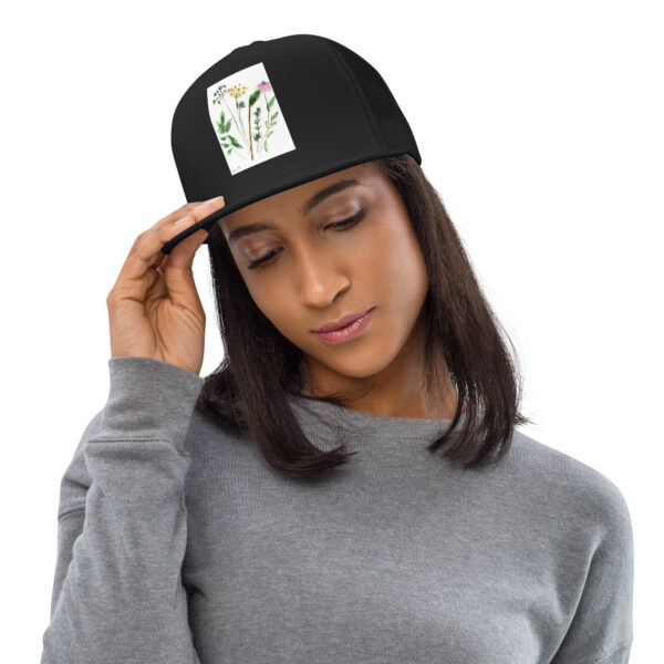 Flowers Trucker Cap - Image 3