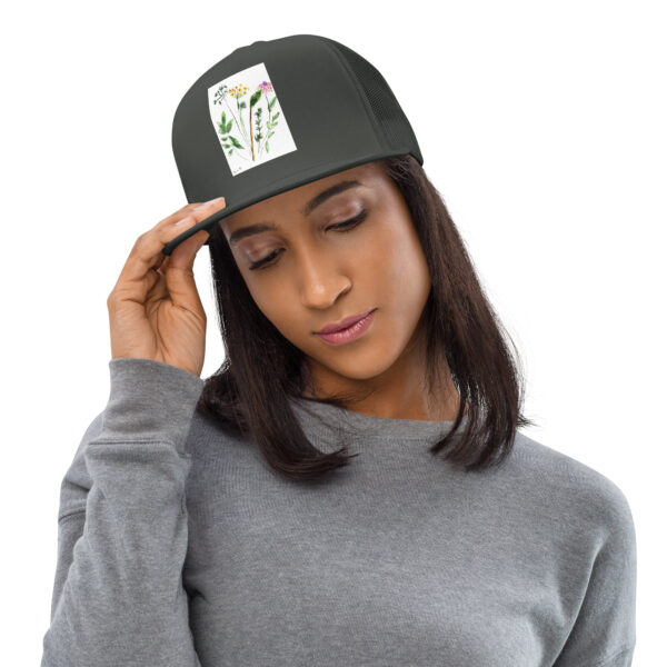 Flowers Trucker Cap - Image 6