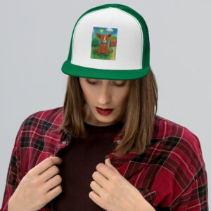 Brown Dog Trucker Cap