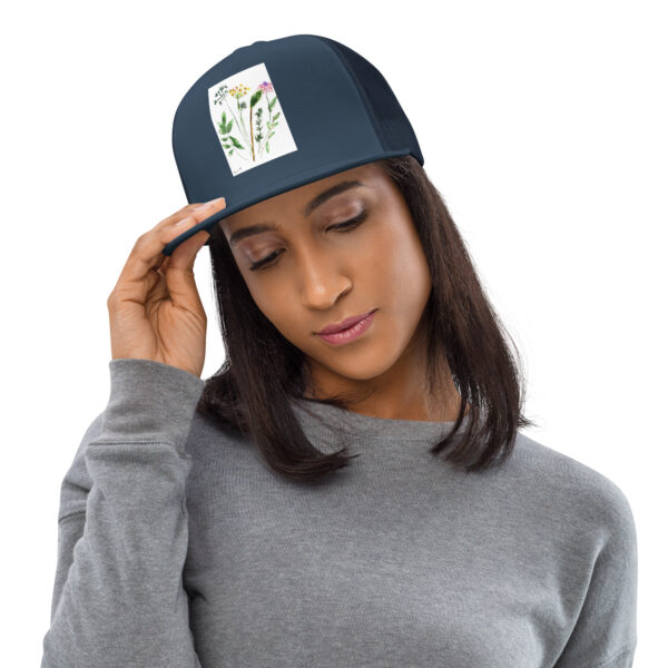Flowers Trucker Cap - Image 4