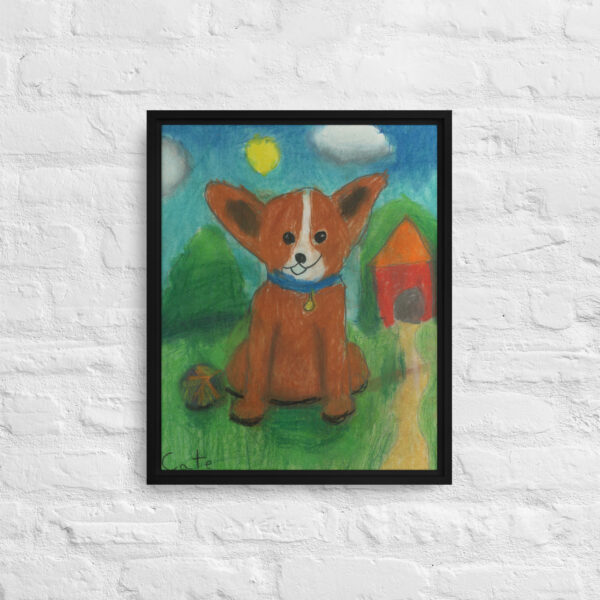 Brown Dog Framed canvas - Image 2