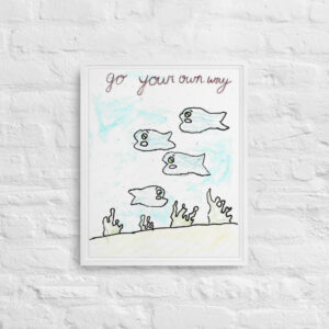 Fish Framed canvas
