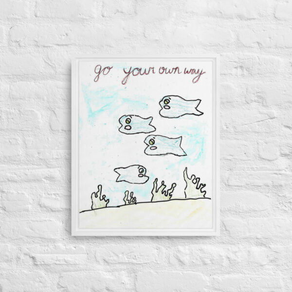 Fish Framed canvas