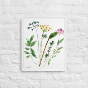 Flowers Framed canvas