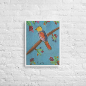 Bird Framed canvas