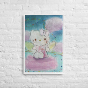 Hello Kitty Angel Framed canvas