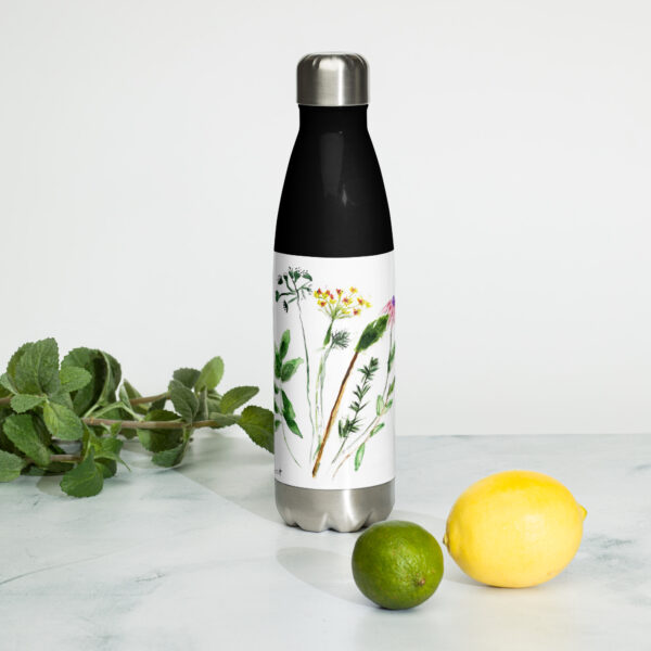 Flowers Stainless steel water bottle - Image 3