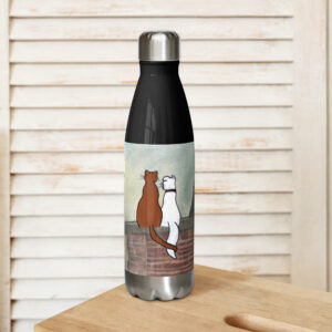 Cat and Dog Stainless steel water bottle