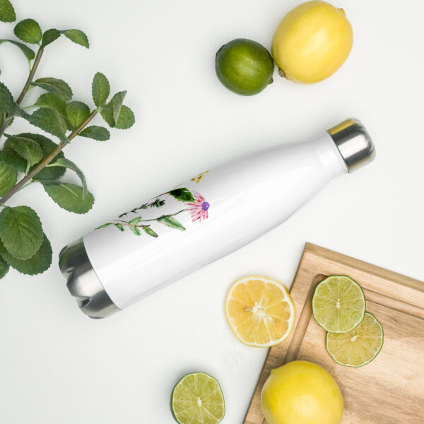 Flowers Stainless steel water bottle - Image 8
