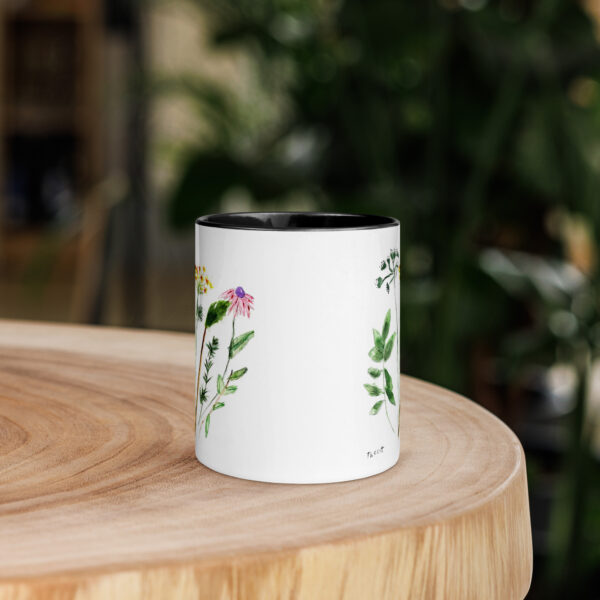 Flowers Mug with Color Inside - Image 2