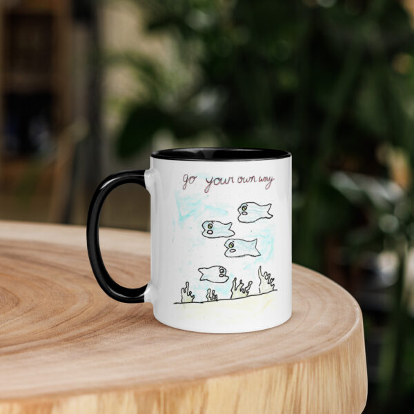 Fish Mug with Color Inside - Image 3