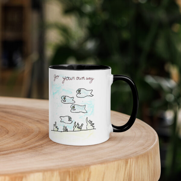 Fish Mug with Color Inside - Image 4
