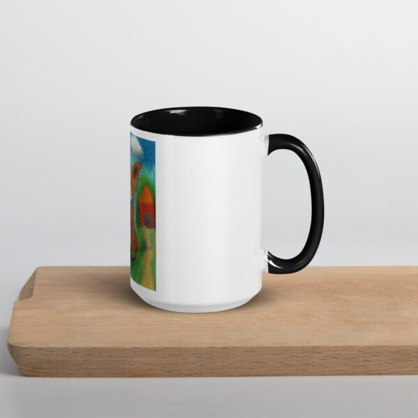 Brown Dog Mug with Color Inside - Image 7