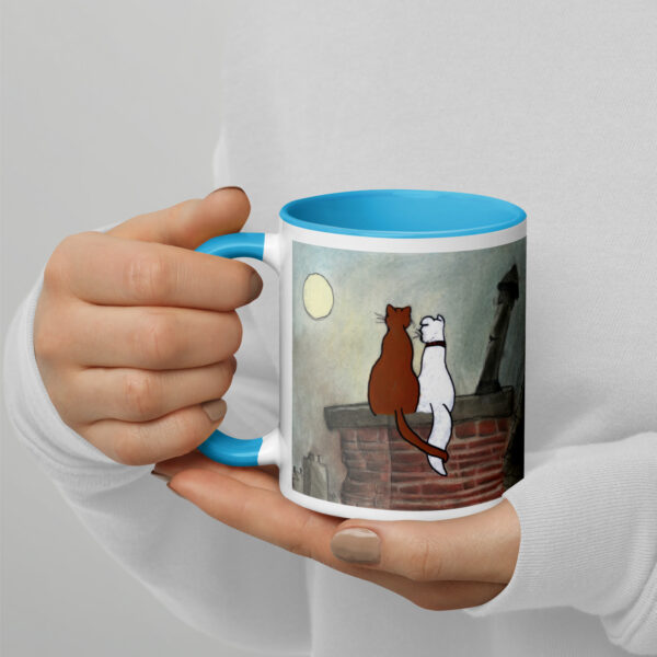 Cat and Dog Mug with Color Inside - Image 17