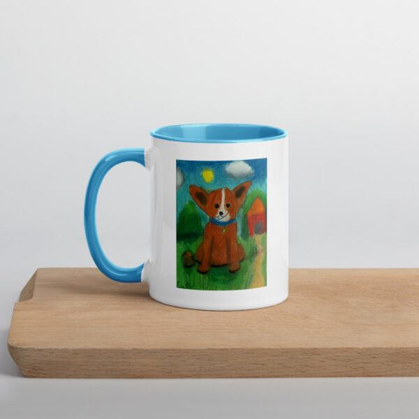 Brown Dog Mug with Color Inside - Image 26
