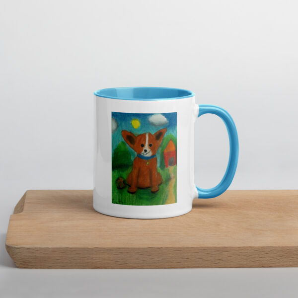 Brown Dog Mug with Color Inside - Image 27
