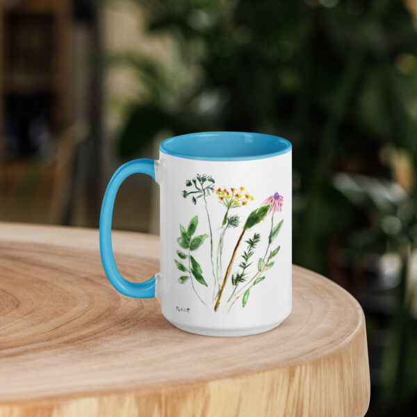 Flowers Mug with Color Inside - Image 29
