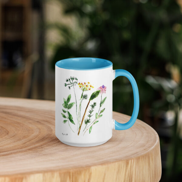 Flowers Mug with Color Inside - Image 30