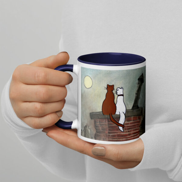 Cat and Dog Mug with Color Inside - Image 6