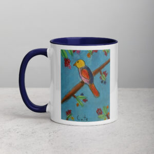 Bird Mug with Color Inside