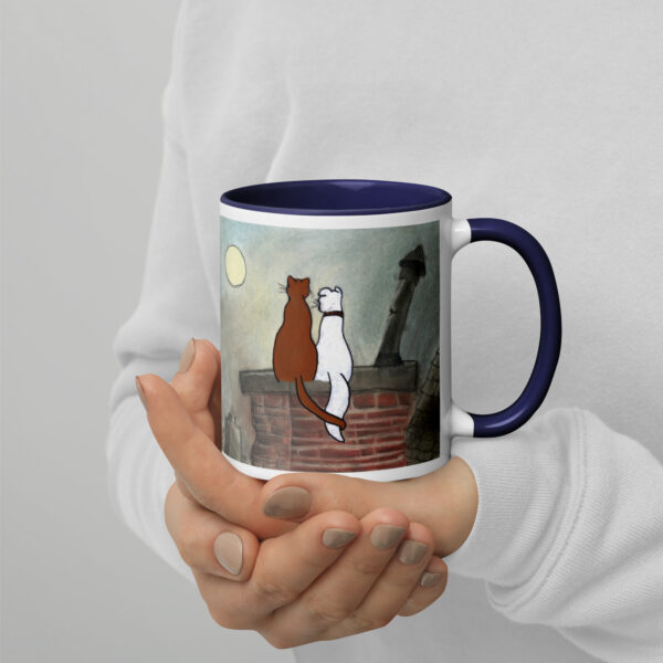 Cat and Dog Mug with Color Inside - Image 7