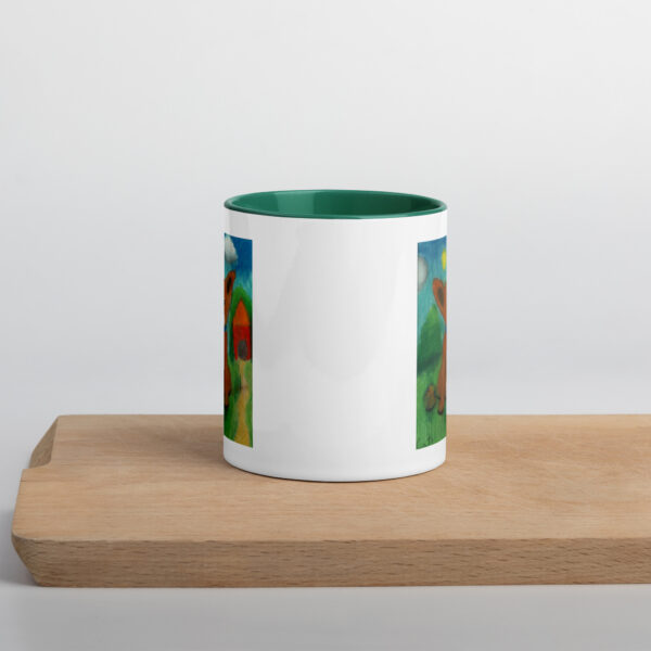 Brown Dog Mug with Color Inside - Image 17