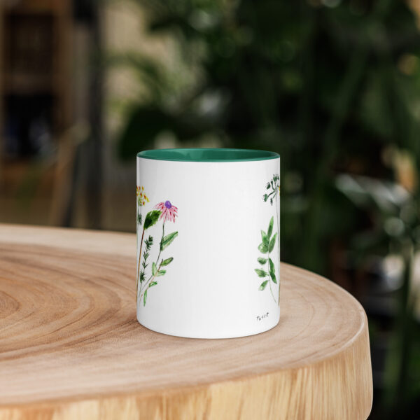 Flowers Mug with Color Inside - Image 17