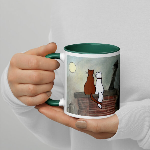 Cat and Dog Mug with Color Inside - Image 12