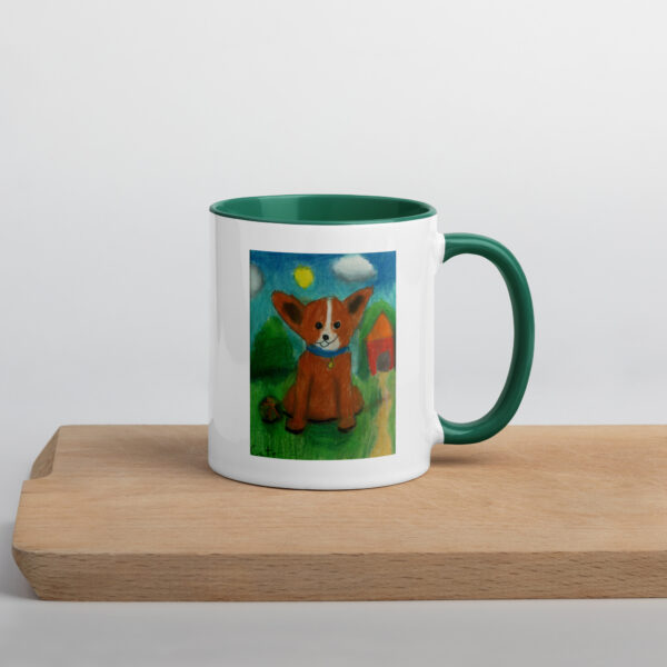 Brown Dog Mug with Color Inside - Image 18