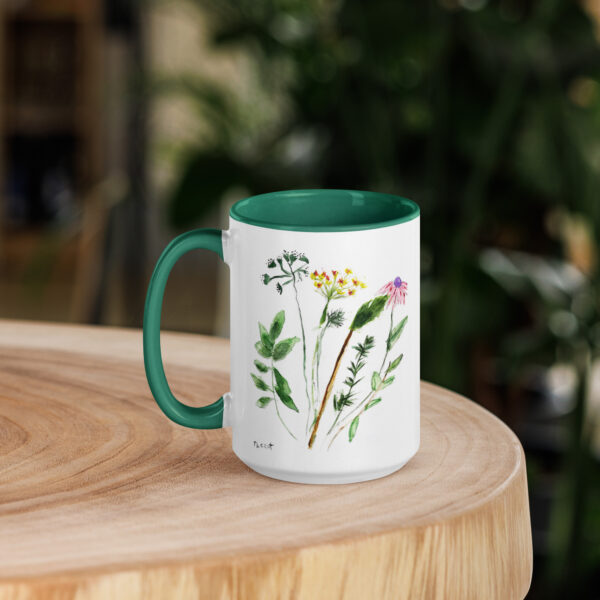 Flowers Mug with Color Inside - Image 20