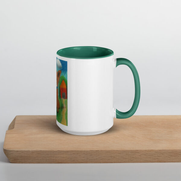 Brown Dog Mug with Color Inside - Image 21