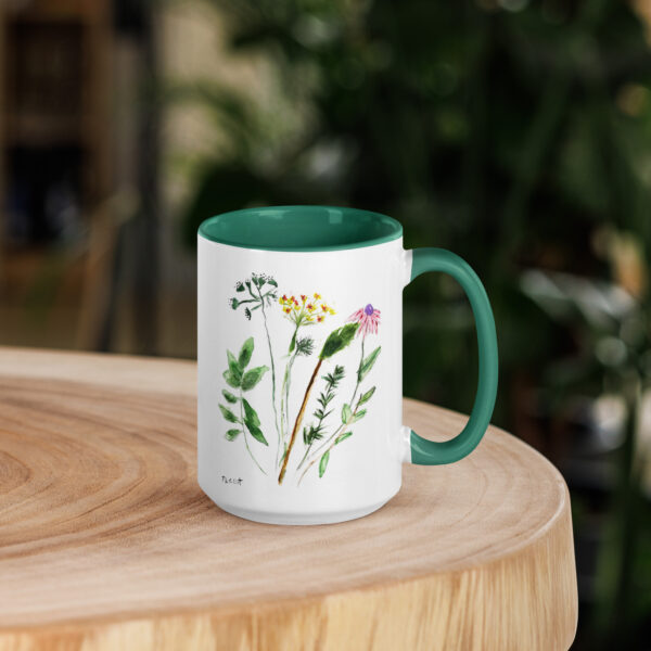 Flowers Mug with Color Inside - Image 21