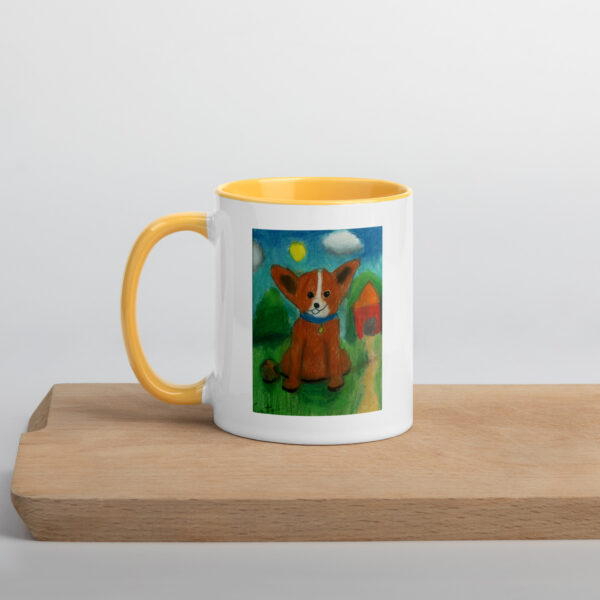 Brown Dog Mug with Color Inside - Image 35