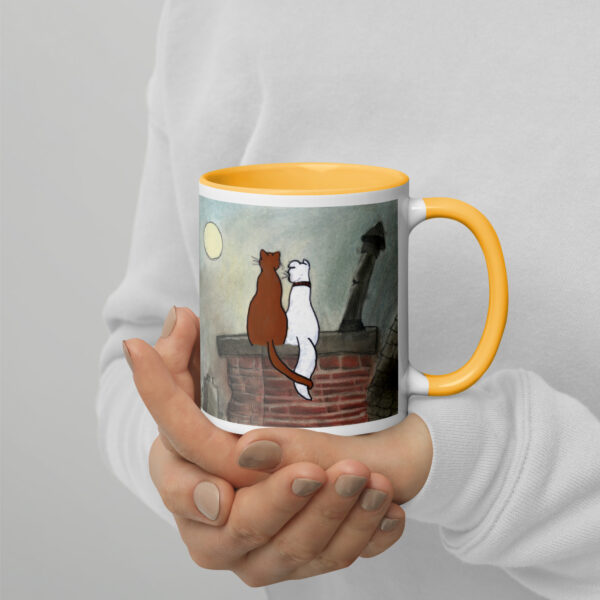 Cat and Dog Mug with Color Inside - Image 24