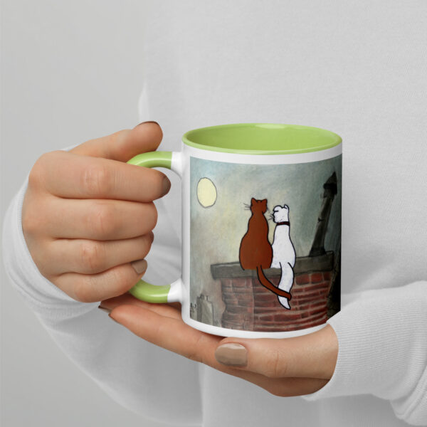 Cat and Dog Mug with Color Inside - Image 25