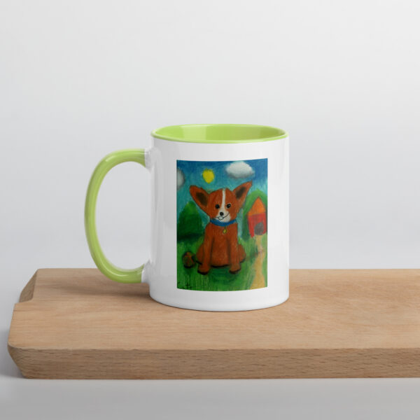 Brown Dog Mug with Color Inside - Image 38
