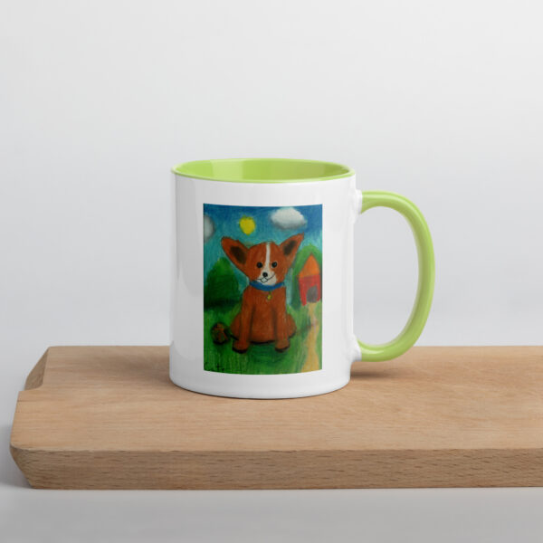 Brown Dog Mug with Color Inside - Image 39