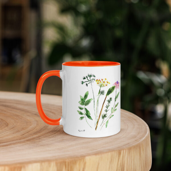 Flowers Mug with Color Inside - Image 23