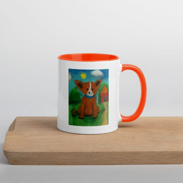 Brown Dog Mug with Color Inside - Image 24