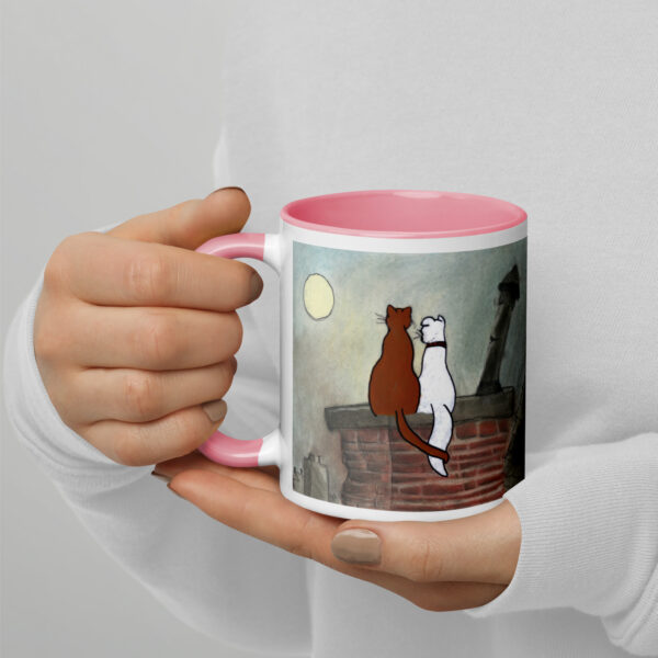Cat and Dog Mug with Color Inside - Image 21