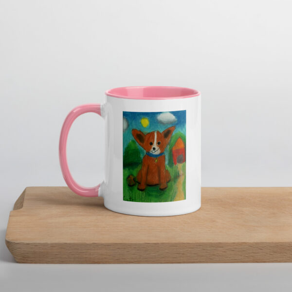 Brown Dog Mug with Color Inside - Image 32