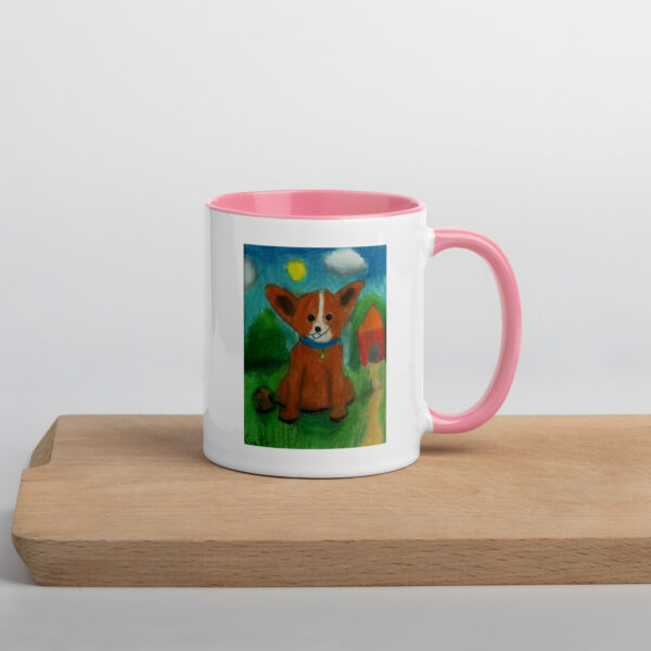 Brown Dog Mug with Color Inside - Image 33