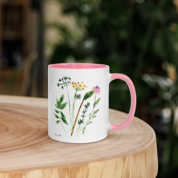 Flowers Mug with Color Inside - Image 33
