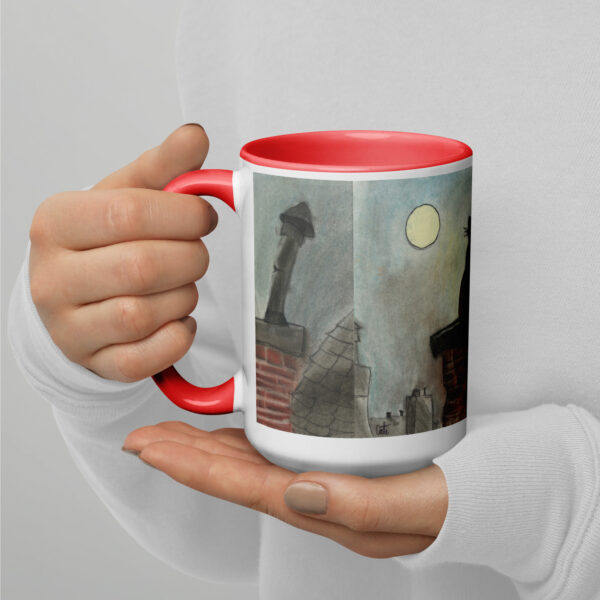 Cat and Dog Mug with Color Inside - Image 10