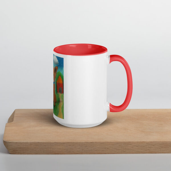 Brown Dog Mug with Color Inside - Image 16