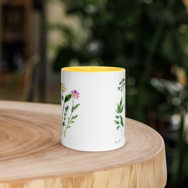 Flowers Mug with Color Inside - Image 40