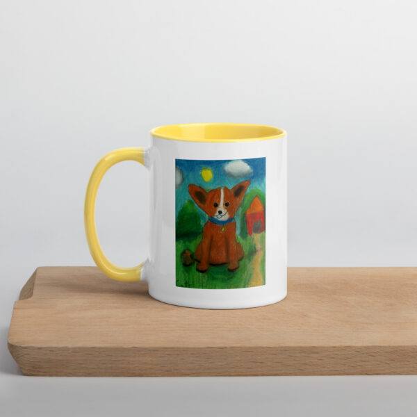 Brown Dog Mug with Color Inside - Image 41