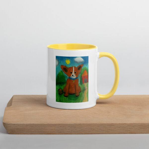 Brown Dog Mug with Color Inside - Image 42