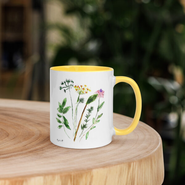 Flowers Mug with Color Inside - Image 42