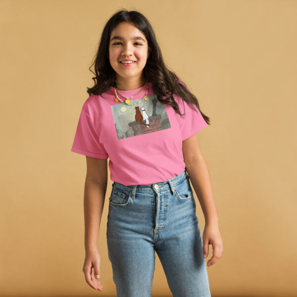 Cat and Dog over the Chimney Youth classic tee - Image 6